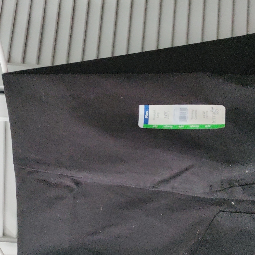 Black 24wp straight jeans